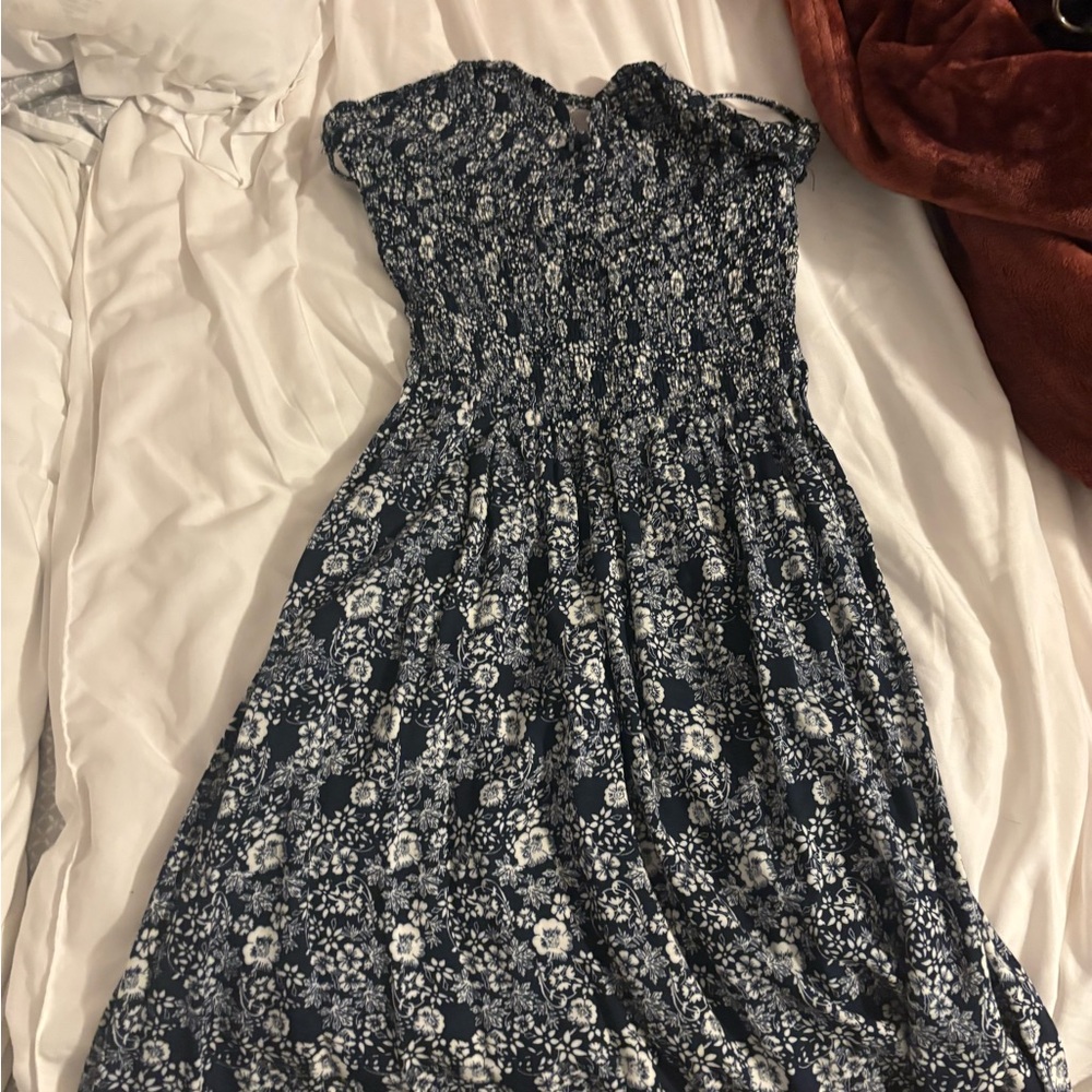 Floral Blue Dress